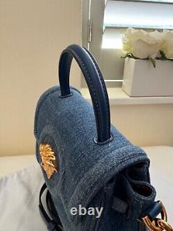 Versace Small La Medusa Tote Bag Blue Limited Edition Rare piece