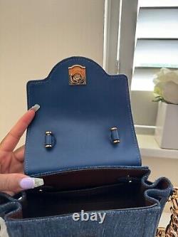 Versace Small La Medusa Tote Bag Blue Limited Edition Rare piece