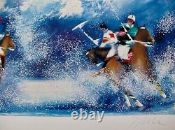 Victor Spahn POLO SUR NEIGE Hand Signed Limited Edition Serigraph Art