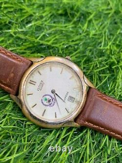 Vintage Citizen Quartz Watch Saudi Arabia Logo Special Limited Edition 1980's