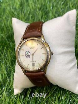 Vintage Citizen Quartz Watch Saudi Arabia Logo Special Limited Edition 1980's