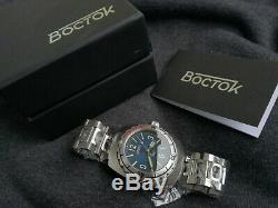 Vostok Amphibia 1967 Blue face Diver Watch Rare 200m Limited Edition 500 pieces
