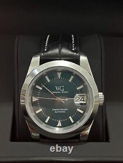 WG Horology Studio Classic Line Automatic Watch For Men Real Alligator Leather