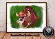 Warthog And Meerkat Paint Portrait Illustration Print, Signed By Artist. Limited