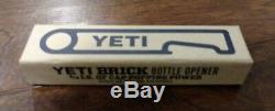 YETI Brick Bottle Opener NEW Limited Edition UNIQUE Rare Collector Piece Huge