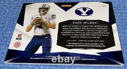 ZACH WILSON 2021 Panini Chronicles Draft Picks Limited RPA RC Patch Auto /99