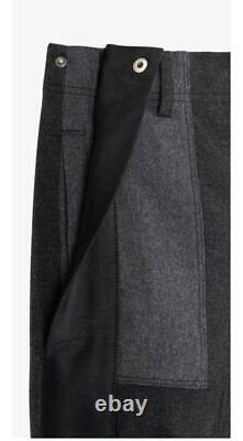 Zara Men's Limited Edition SrplS Mid Waist Wool Patch Trousers Size 30 & 31