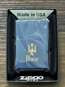 Zippo Peace 75Th Anniversary Limited Edition Piece Commemorative 2020 Blue Titan