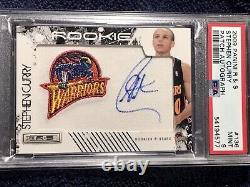 2009 Rookies & Stars Stephen Curry Rc Auto /449 On Card Rookie Autograph Psa 9