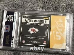 2017 Contenders Patrick Mahomes Rc Rookie Ticket Swatch Jersey Psa 9 Mint Pop 30