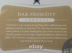 2019 NFL Panini Flawless Dak Prescott Patch/auto White Box 1/1 Dallas Cowboys