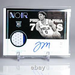 2020-21 Noir Tyrese Maxey Rookie Patch 2-color Auto /99 On Card Rpa Sixers