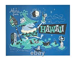 ALOHA DE HAWAÏ DEREK YANIGER ÉPREUVE D'ARTISTE ULTRA RARE - ÉDITION LIMITÉE DE 14