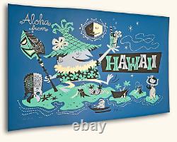 ALOHA DE HAWAÏ DEREK YANIGER ÉPREUVE D'ARTISTE ULTRA RARE - ÉDITION LIMITÉE DE 14