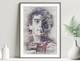 Affiche Ayrton Senna Tirage Limité Portrait Art Automobile Cadeau Fan F1 Artwork