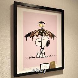 Affiche d'art encadrée Death NYC Snoopy Édition Limitée 100 Pièces Japon