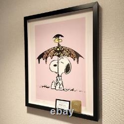 Affiche d'art encadrée Death NYC Snoopy Édition Limitée 100 Pièces Japon