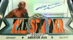 Anderson Silva 2013 Topps Ufc Knockout Platinum G. O. A. T. L'araignée 1/1