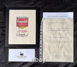 Andy Warhol (1928-1987) Impression originale en édition limitée signée à la main avec certificat d'authenticité