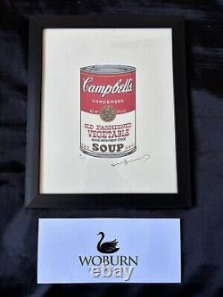 Andy Warhol (1928-1987) Impression originale en édition limitée signée à la main avec certificat d'authenticité