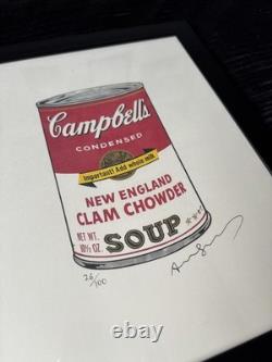 Andy Warhol (1928-1987) Impression originale en édition limitée signée à la main avec certificat d'authenticité