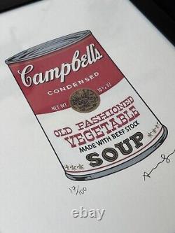 Andy Warhol (1928-1987) Impression originale en édition limitée signée à la main avec certificat d'authenticité