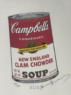 Andy Warhol (1928-1987) Impression originale en édition limitée signée à la main avec certificat d'authenticité