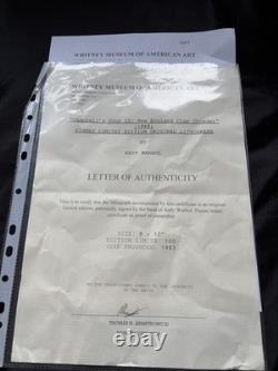 Andy Warhol (1928-1987) Impression originale en édition limitée signée à la main avec certificat d'authenticité