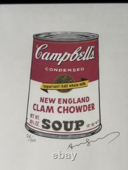 Andy Warhol (1928-1987) Impression originale en édition limitée signée à la main avec certificat d'authenticité
