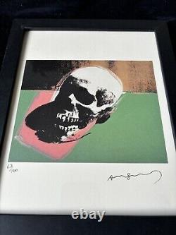 Andy Warhol (1928-1987) Impression originale signée à la main en édition limitée avec COA