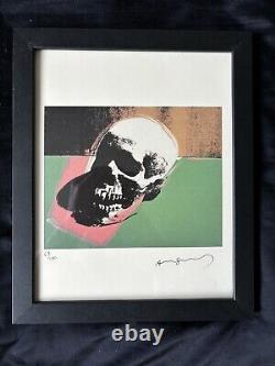 Andy Warhol (1928-1987) Impression originale signée à la main en édition limitée avec COA