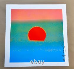 Andy Warhol Coucher de soleil 1972 Pl. Sign Ltd Ed Print 22.3 X 22.3 po. Un des 50