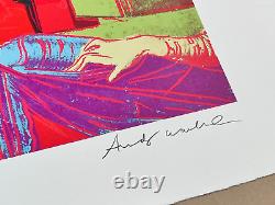 Andy Warhol DaVinci L'Annonciation 323 1984 Impression en édition limitée numérotée à la main 26 X 19
