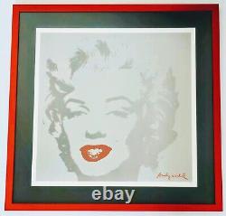 Andy Warhol Édition Limitée Marilyn Monroe Lithographie Encadrée Rare