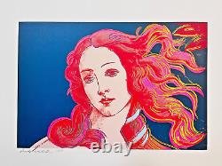 Andy Warhol La Naissance de Vénus de Botticelli 1984 Édition limitée numérotée 26 X 19