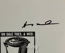 Andy Warhol, Lithographie originale signée à la main avec certificat d'authenticité et évaluation de 3 500 $