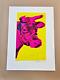 Andy Warhol Vache, 1966 Estampe Signée En édition Limitée Numérotée à La Main 26 X 19 Pouces