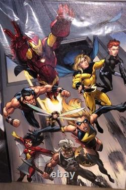 Art mural Marvel 2011 - Édition limitée de 99 / Giclée sur toile avec certificat d'authenticité - 3 pièces