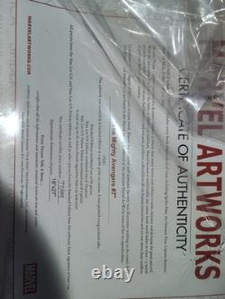 Art mural Marvel 2011 - Édition limitée de 99 / Giclée sur toile avec certificat d'authenticité - 3 pièces