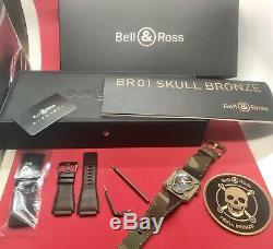 Bell & Ross Bronze Skull Br01 Bronzo Suisse Automatique Édition Limitée 500 Pièces
