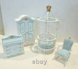 Bespaq Dollhouse Miniature Prince George 4 Piece Nursery Set 2773 Set Ltd Ed