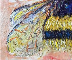 Bumble Bee, 10x8, Edition Limitée Peinture À L'huile Imprimé, Toile, Art
