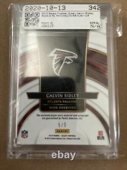 Calvin Ridley 2018 Sélectionner 2020 Jumbo Rookie Patch Rpa Rc Auto 4 Clr Great Patch