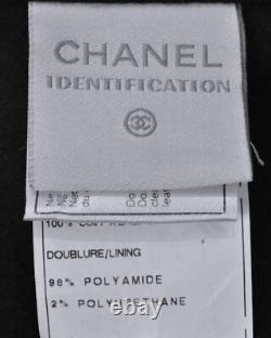 Chanel 04p Most Wanted CC Logo Tweed/cuir Bomber Veste Manteau, 40, Nouveau, Rare
