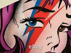 Chris Boyle Bowie Girl 2 Édition limitée signée Imprimer l'art pop 24/25 DERNIERE