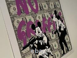 Chris Boyle'no Graffiti' 47/50 Argent Dollar Bill Street Art Imprimé Banksy Mickey