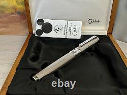 Colibri Mickey Mouse Limited Edition Of 1928 Pieces Sterling Silver Fountain Pen