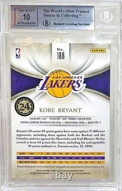 Collection Immaculée 2013 Kobe Bryant Patch Auto /75 Bgs 9 / 10sspgrail