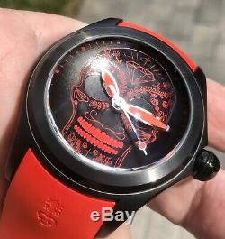 Corum Bubble Red Skull Mexicaine Pvd Limited Edition 88 Pièces Automatique Swiss