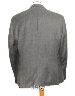 Costume en tweed en édition limitée trois pièces Herbie Frogg 46 R W 40'' Gris